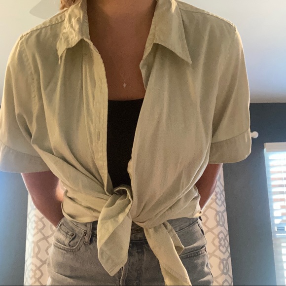 Pastel green button up - Picture 4 of 7